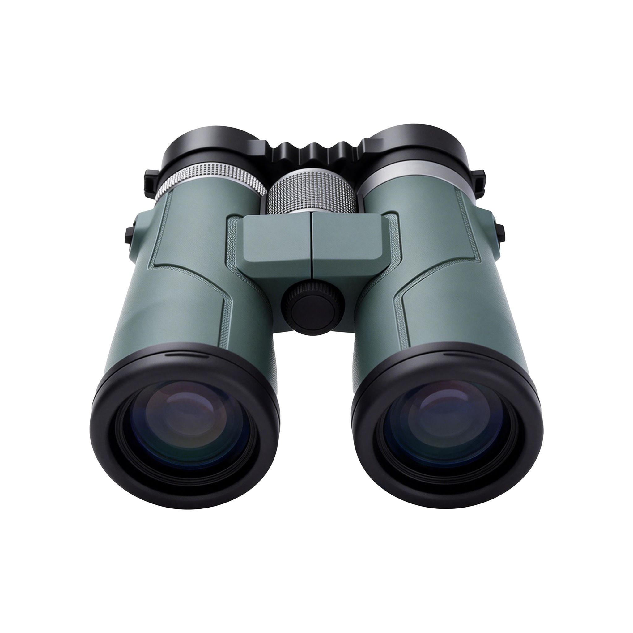 Green AuraLink Binoculars on a white background