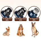 Dog food Avinora Pet Nail Grinde for small, medium, and large pets with corresponding dogs.