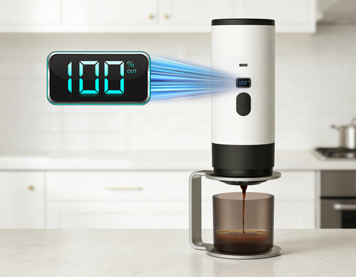 Brivona Coffee Maker digital display detail