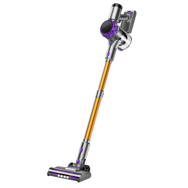 Cleanivia Vacuum Cleaner with a purple and silver design on a white background