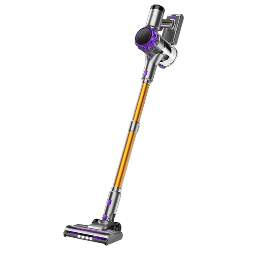 Cleanivia Vacuum Cleaner with a purple and silver design on a white background