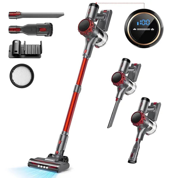 Cleanivia Vacuum Cleaner with attachments on a white background