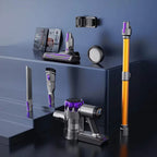 Cleanivia Vacuum Cleaner parts and attachments on a dark blue surface