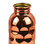 CopperSyp Copper Water Bottle with a gold cap on a white background