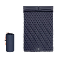 Inflatable DuoRestor Pro Camping Mattress with a carrying bag on a white background