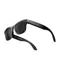 Black EdsaRolt Smart Glasses with a white background