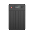 Black Evove Al Smart Voice Recorder with digital display on a white background