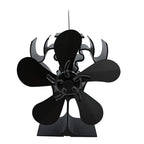 Black Ferviax Stove Fan on a white background