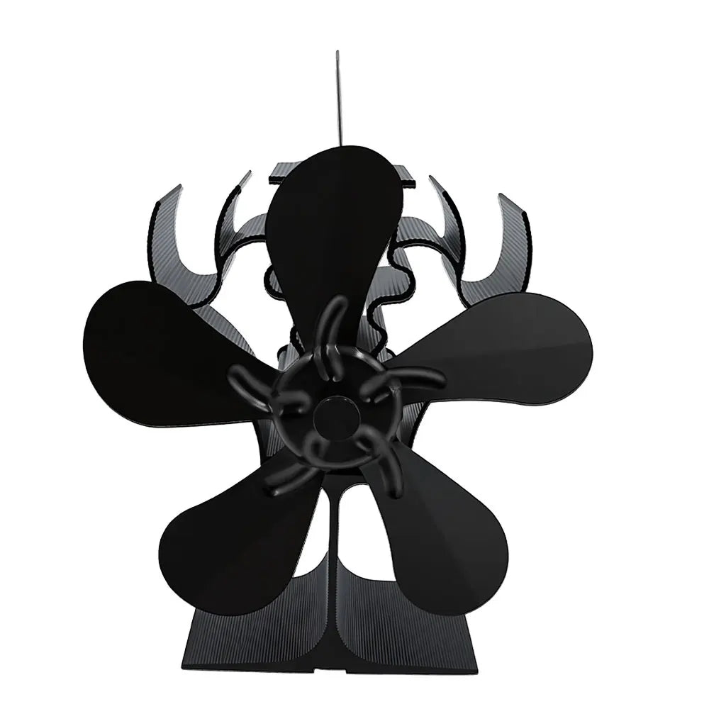 Black Ferviax Stove Fan object on a white background