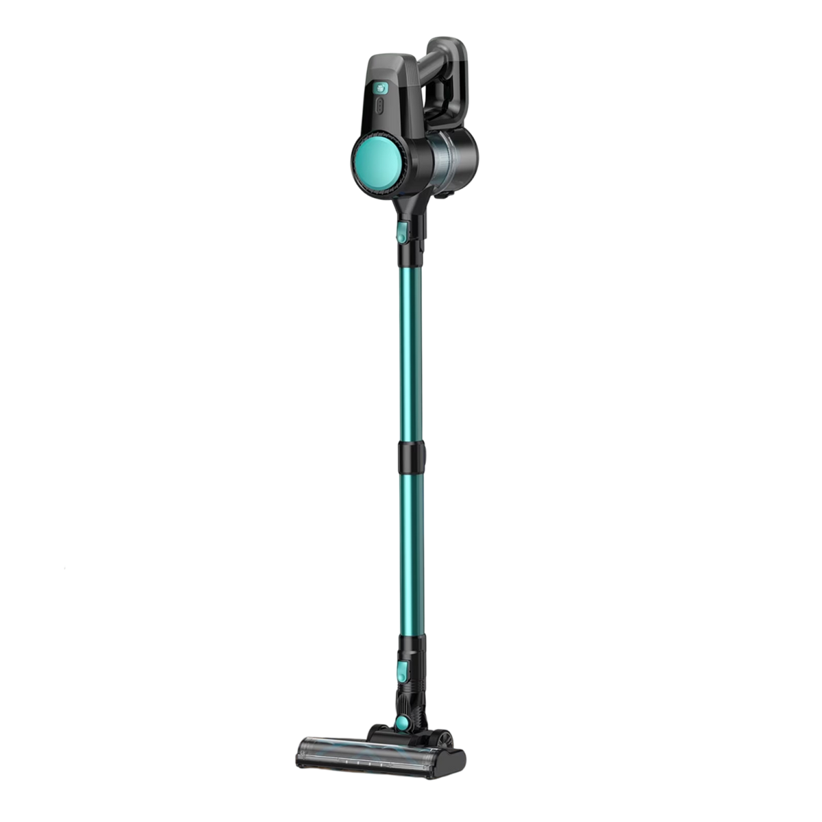 A FurVaxim V2 Cordless Vacuum Cleaner with a metallic teal handle and dark gray and black head, shown against a solid white background.