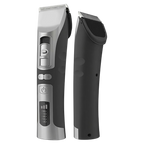 FuriCutx Dog Hair Clipper with charging dock on a white background