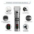 FuriCutx Dog Hair Clipper with features highlighted on a white background