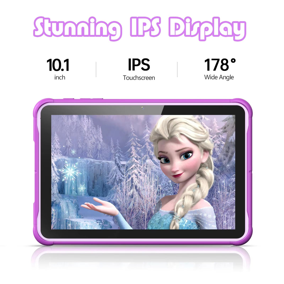 GeniFirt Tablet with a Frozen-themed display on a white background