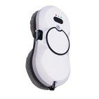 White GlideWini Robot Window Cleaner device with gray padding on a white background