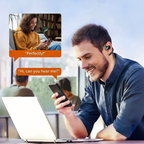 Gromith AI Translation Earbuds used for video call translation