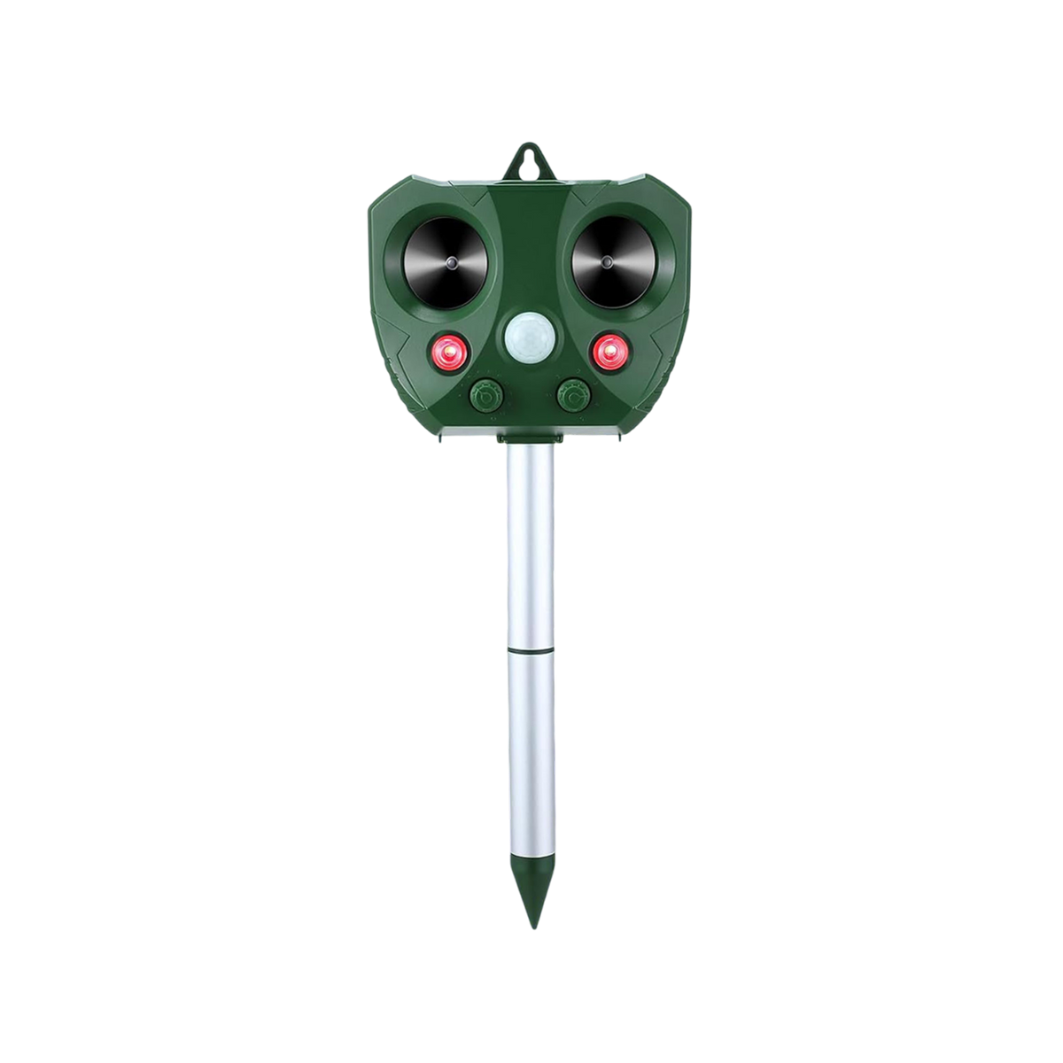Green pest control Guardixim Repeller with a white background
