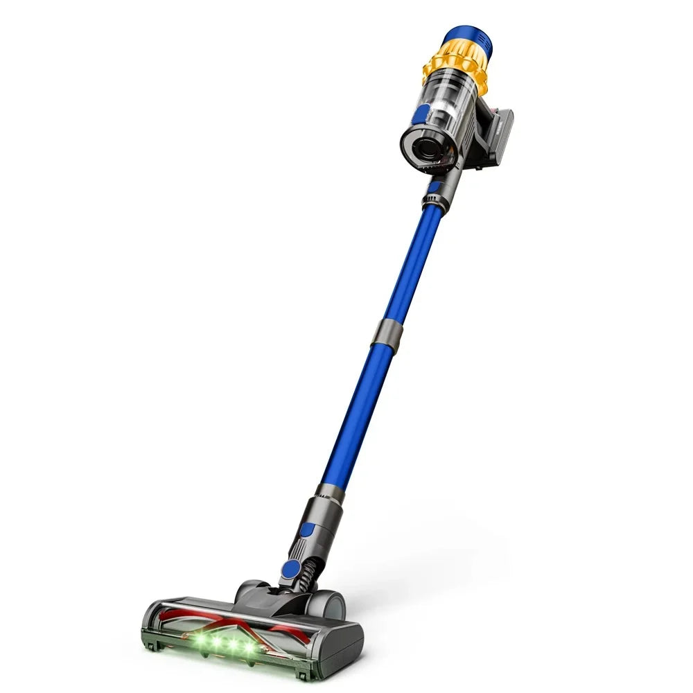 Hilio Cotair Pro Vacuum Cleaner with blue and gray design on a white background