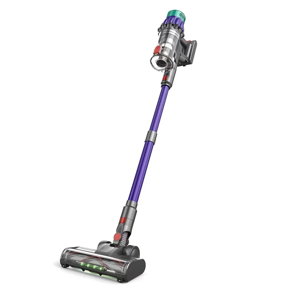 Hilio Cotair Pro Vacuum Cleaner with a purple and gray design on a white background