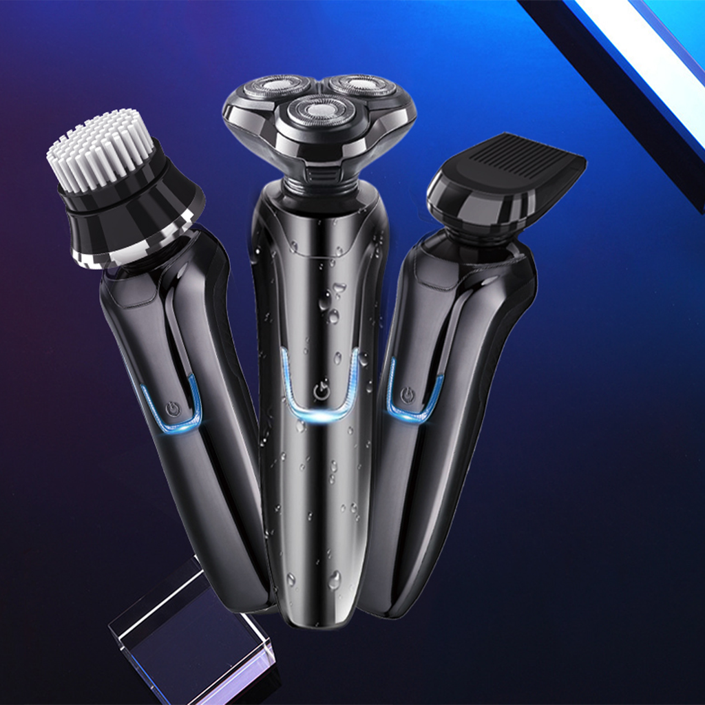 Three Hilio Shaver tools on a blue gradient background