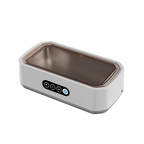 JewelyClin Ultrasonic Jewellery Cleaner with metallic interior on a white background