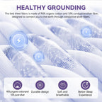 Kalvori Grounding Sheet premium organic cotton mat