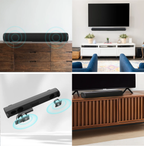 Kenzor Wireless Soundbar remote control and side buttons
