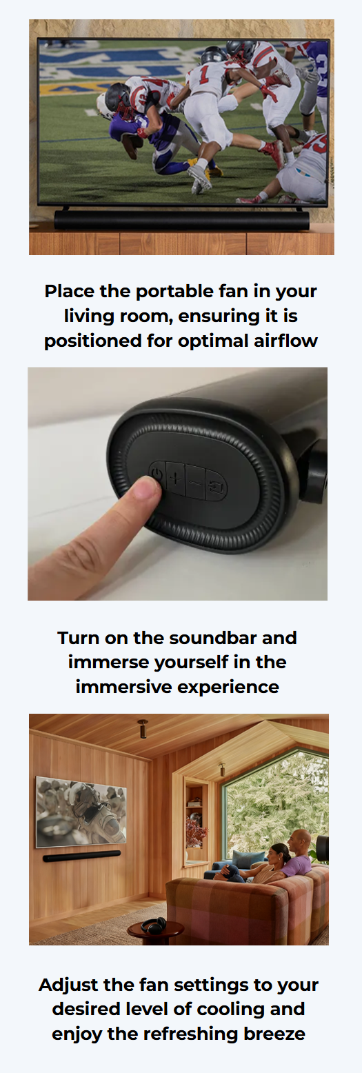 Kenzor Wireless Soundbar connection ports diagram