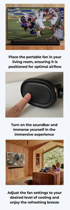 Kenzor Wireless Soundbar connection ports diagram