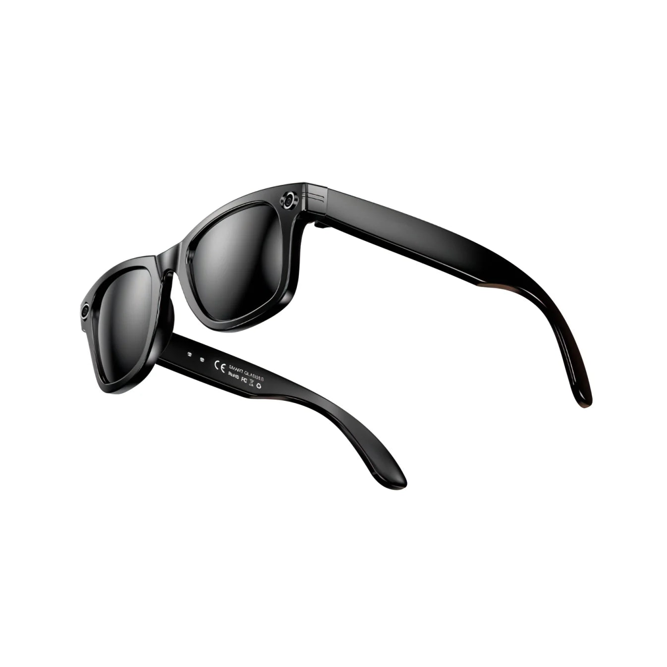 Black Krevont AI Smart Glasses with reflective lenses on a white background