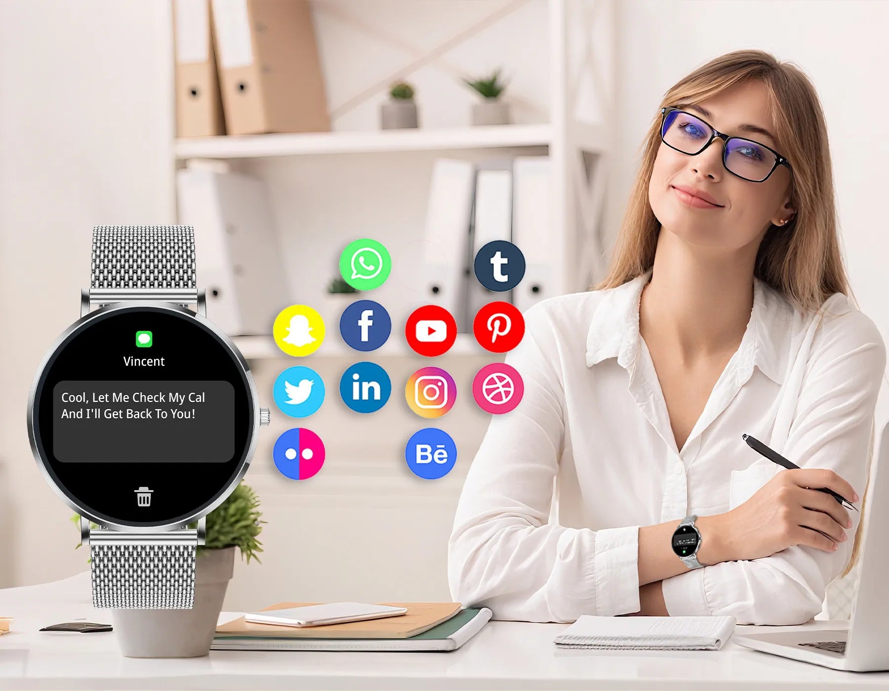 Krevont Smartwatch 50+ features detail