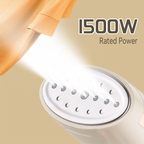 White Krevont Steamer with 1500W rating on a beige background