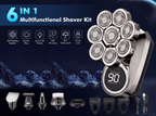 Manzonx T6 Pro 9D floating shaver and 6 grooming tools banner