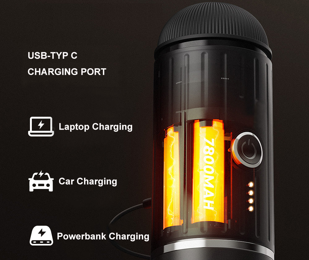 Mikoca Portable Espresso Machine 7800mAh powerful battery