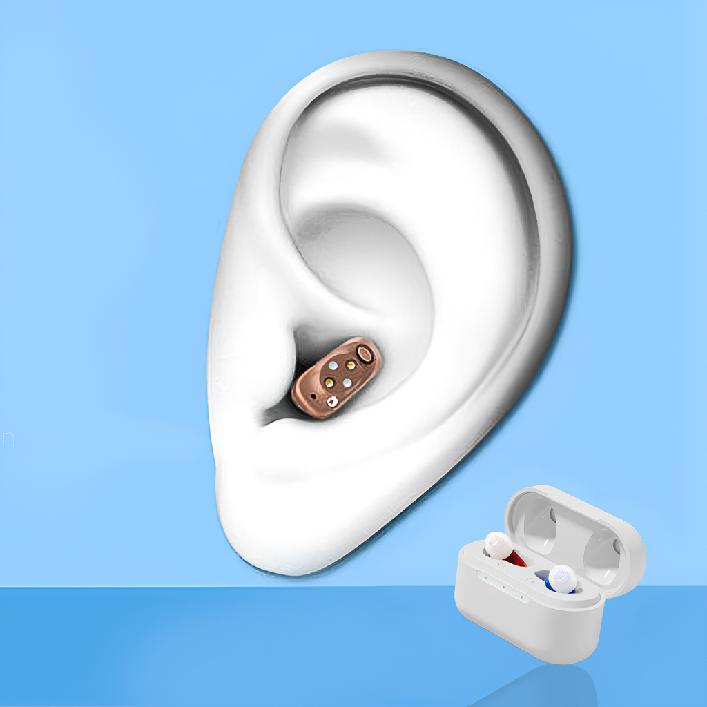 Moravon CIC Hearing Aids nearly invisible in-ear fit