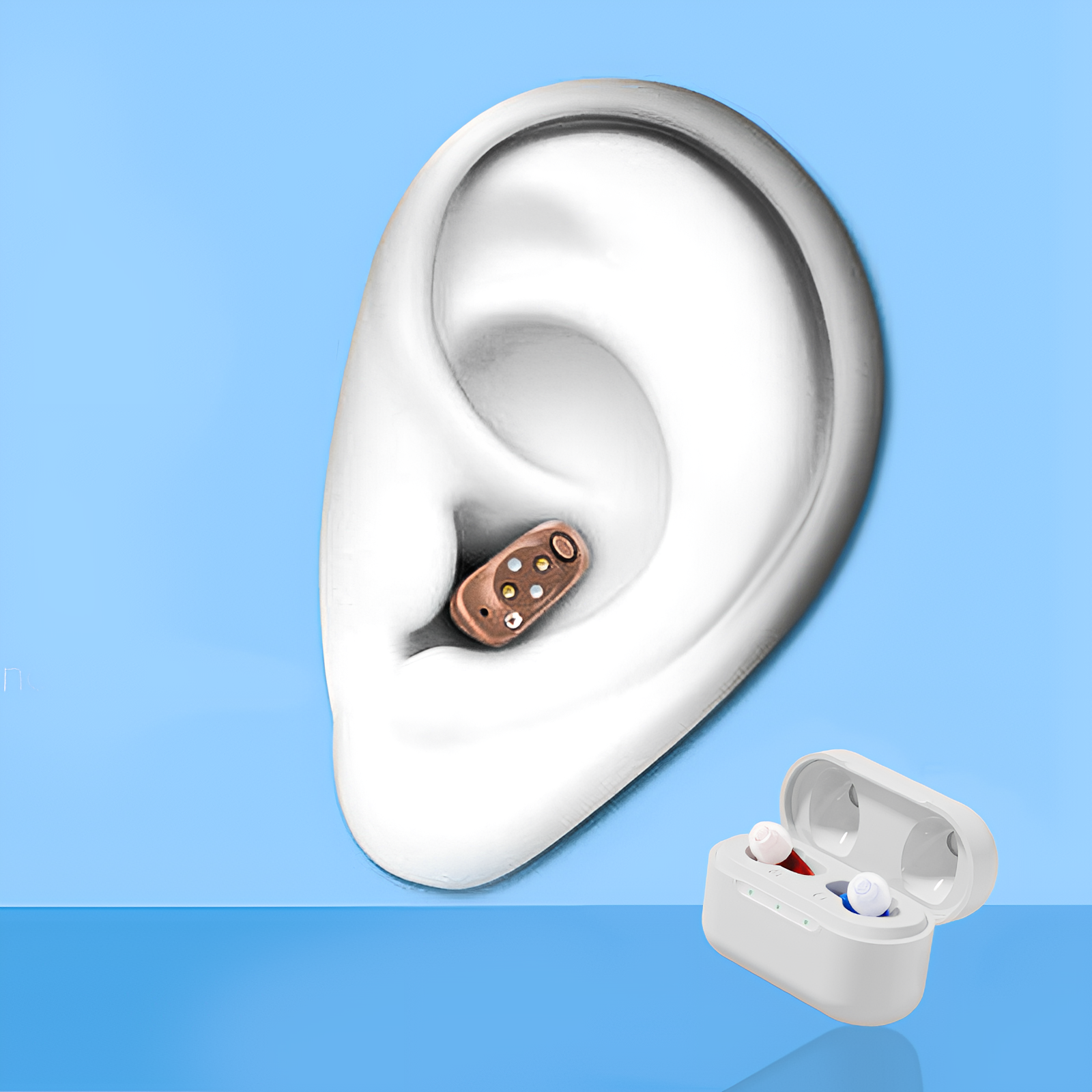 Moravon CIC Hearing Aids nearly invisible in-ear fit