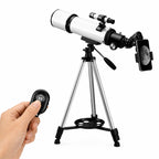Noventrixa Astronomical Telescope with smartphone holder and Bluetooth remote shutter