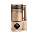 Beige and gold NutyClax Nut Milk Maker appliance with digital display on a white background