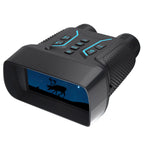 Black thermal imaging Optinexo Night Vision Binoculars with a screen displaying a deer silhouette on a white background