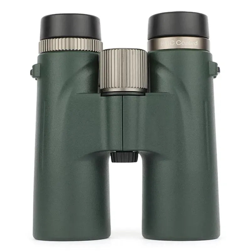 Green Nodea Orizon Binoculars with black and silver accents on a white background