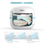 OsicClear Ultrasonic Retainer Cleaner with frequency display on a white background