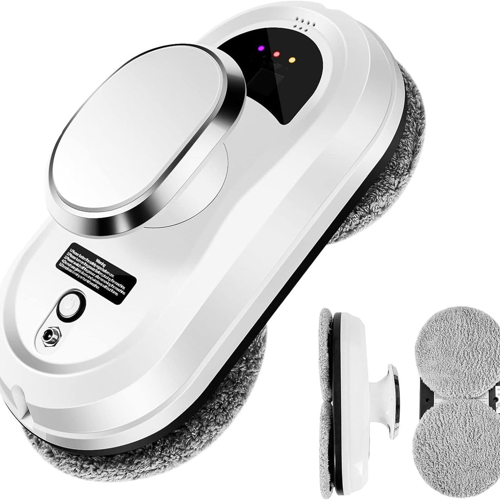White RelleBont Robot Window Cleaner with attachments on a white background