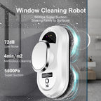 RelleBont Robot Window Cleaner with features highlighted on a gray background