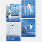 RelleBont Robot Window Cleaner packaging with images of bathroom mirrors and text describing features.