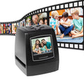 ScanArci Film Scanner with a display of scanned film images on a white background