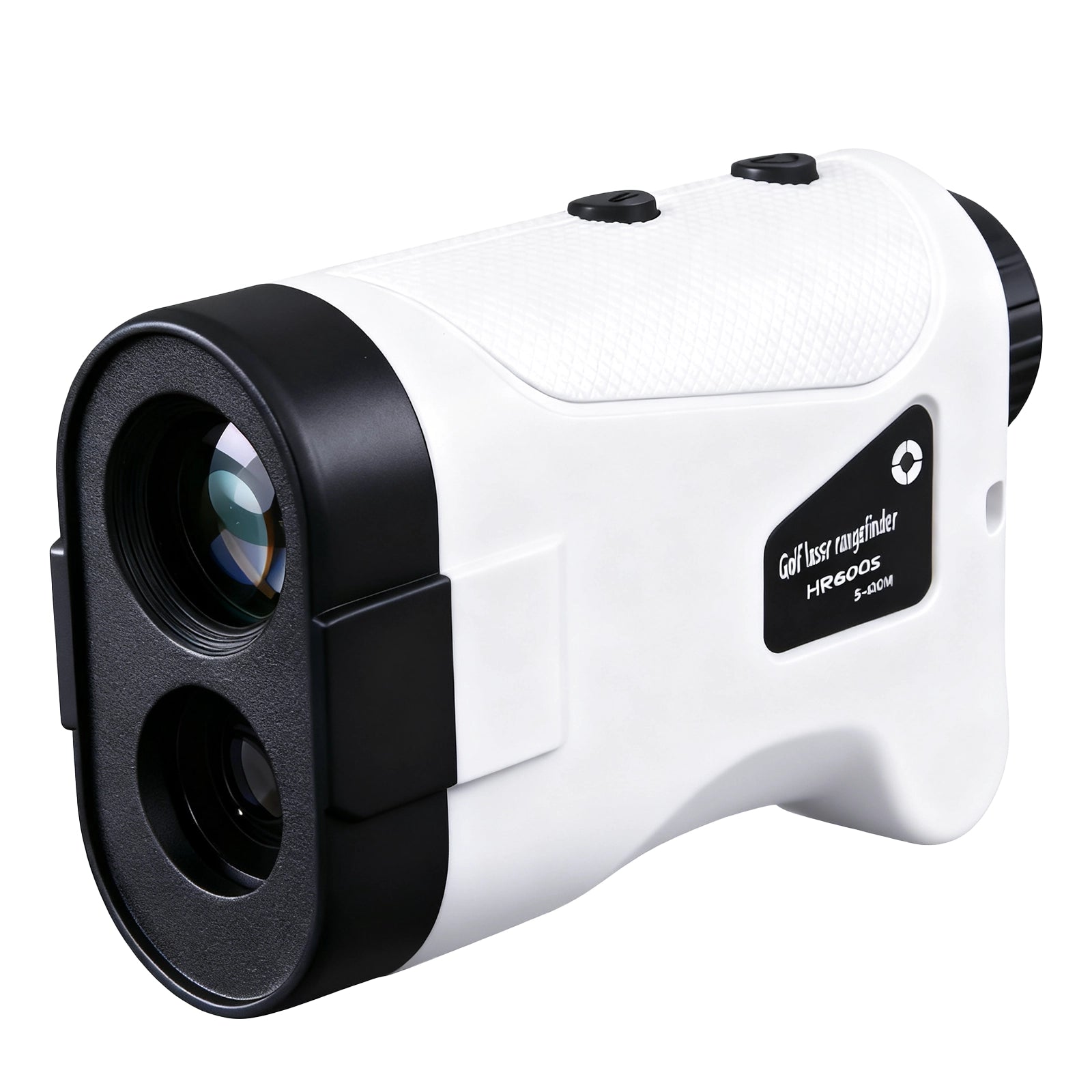 White and black Tiverno Golf Rangefinder on a white background