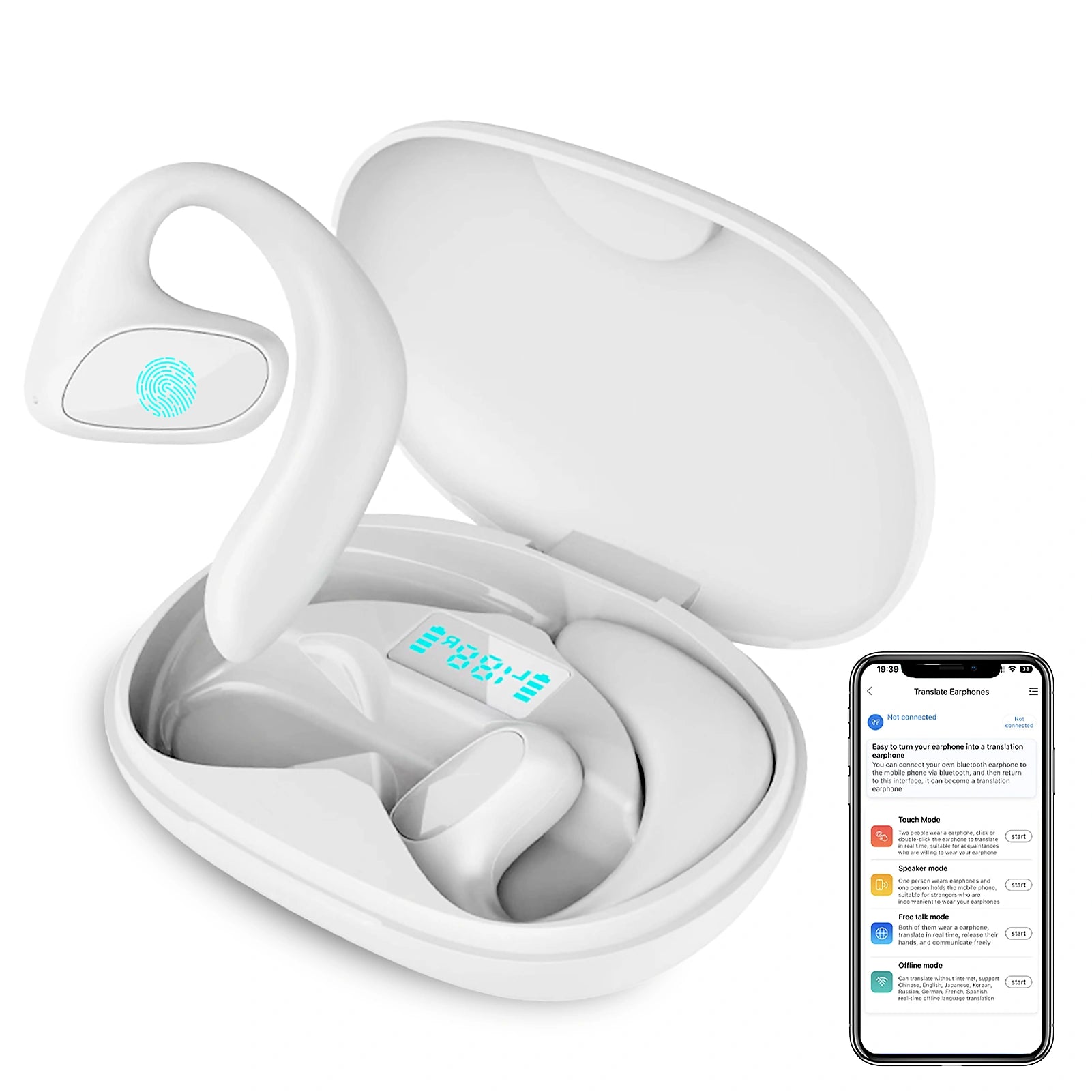 Vakoda AI Translation Earbuds view 2