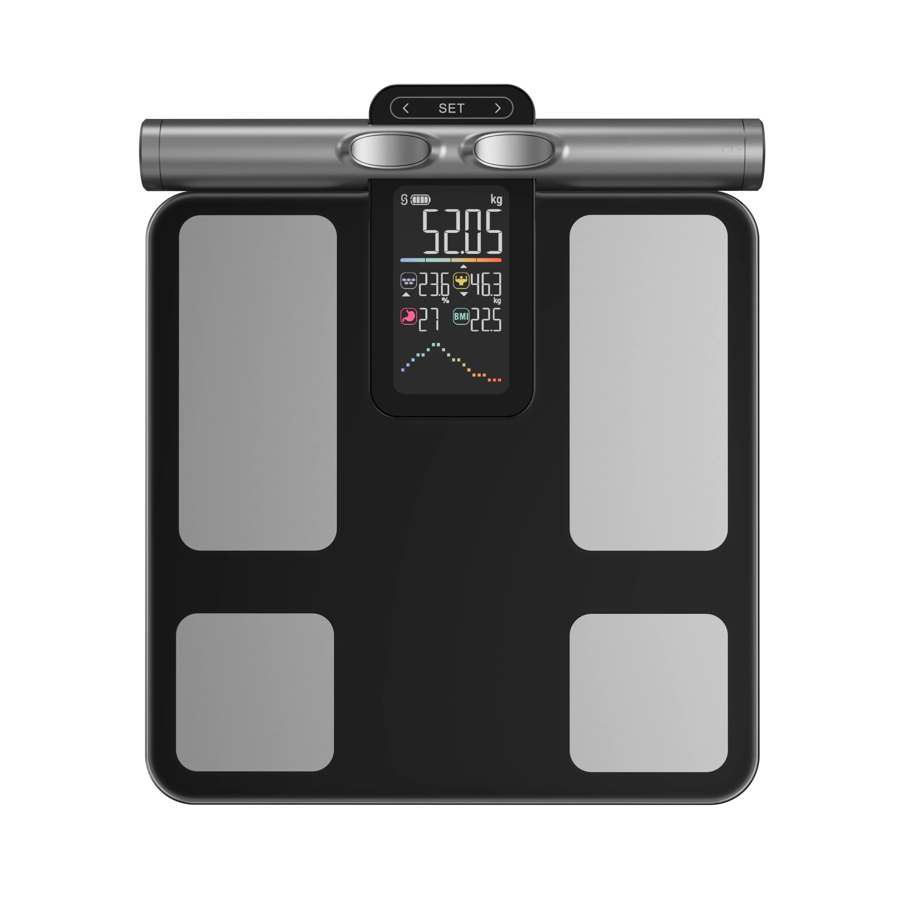 Vakoda FitScan 8-Electrode Body Composition Scale - Black