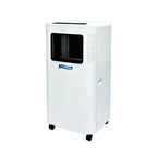Vakoda Portable Air Conditioner - lifestyle view in living room showing smooth rolling wheels