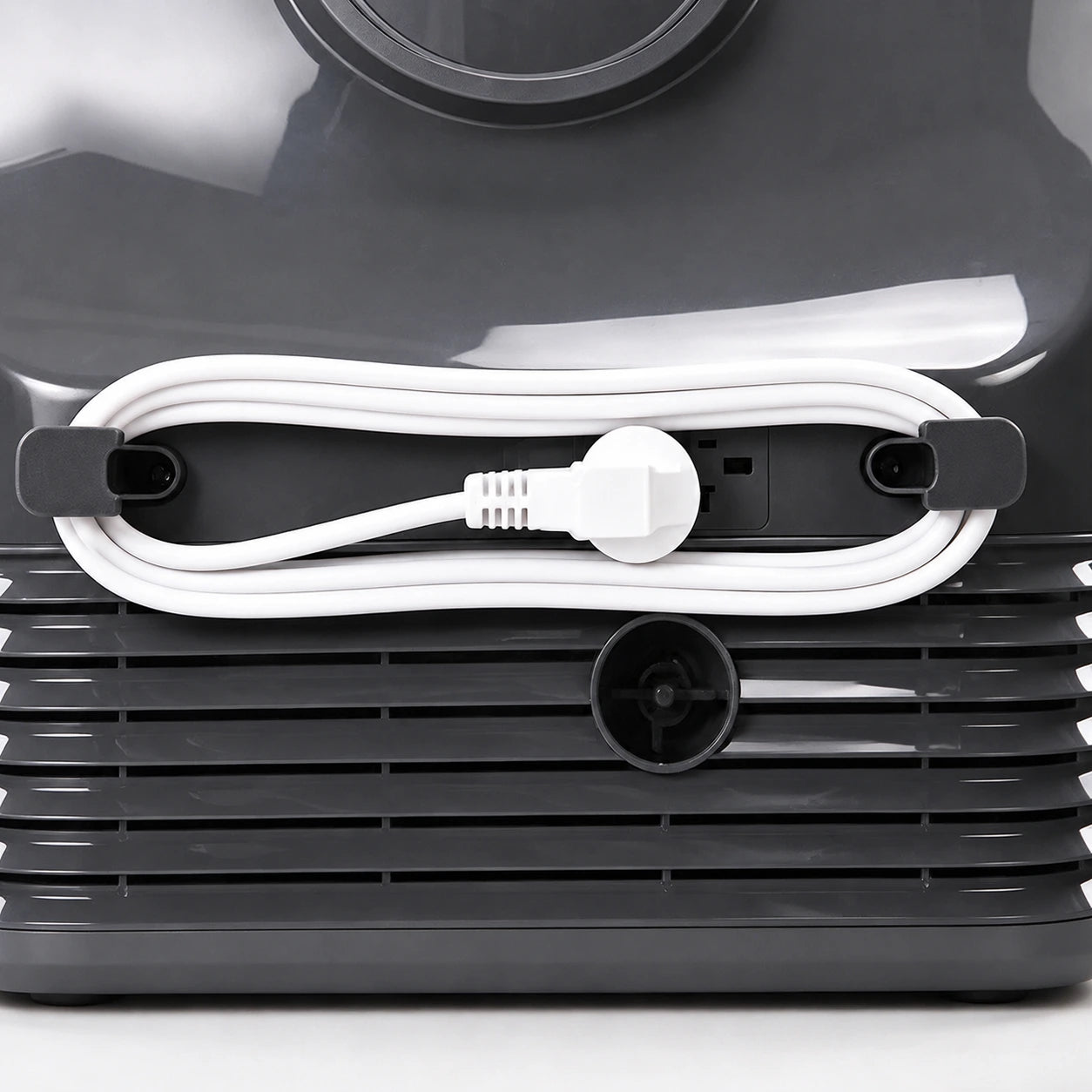 Vakoda Portable Air Conditioner built-in cable storage detail - keeps cables tidy and out of sight