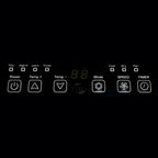 Vakoda Portable Air Conditioner LED touch display detail - easy intuitive temperature and mode control